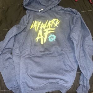 Wayward af supernatural navy Blue Hoodie size large